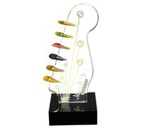 Guitar Pick Holder, Acrylic Pick Holder, Light Up Pick Holder, Guitar Picks Case With Dust-proof Protection And Light-up Feature For Showcasing Picks And Accessories, A., riferimento alla