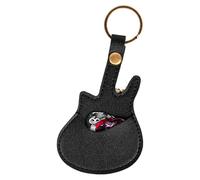 Guitar Pick Holder, Leather Pick Storage Keychains, Secure Snap Pouch for Guitarists, Compact Organizer, Portable Travel Accessory, Ideal for Acoustic Electric Bass Players, 13.4x7cm 11g Multicolor