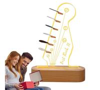 Guitar Pick Holder, Light-Up Guitar Pick Storage, Guitar Pick Display Rack, Wooden Acrylic Display for Guitar Picks, Ideal Guitar Accessories for Kids, Family, and Friends