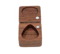 Guitar Pick Holder, Walnut Storage Box, Guitar Pick Case, Wooden Display Box, Guitar Accessories Box, Musician Storage Box, Square Guitar Accessories Wooden Storage Box for Musician & Guitarist