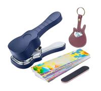 Guitar Pick Maker Punch - Bass Puncher Tool Kit For Musician Practice | Metal Construction With Bass Pick Drilling Feature, Compact Design With Easy For Beginner