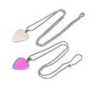 Guitar Pick Necklace - Music Jewelry | Guitar Pick Pendant | Music Lover giftts | 2x Small Guitar Pick Pendant | Music Jewelry | Outfits Jewelry Accessories For Music And Guitar Lovers