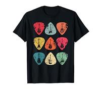 Guitar Pick Retro Vintage for Guitarists Bassist Gift idea Camiseta
