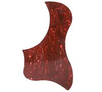 Guitar Pickguard Adhesive Sticker | Red Tortoise Shell Duck Shape Guard Helps Preserve Guitar Body | Decorative Sticker for Acoustic/Folk Guitar | Easy to Install & Detach