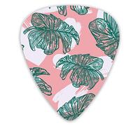 Guitar Picks 80s 90s Tropical Monstera Plant Premium Picks Sampler Regalo de guitarra único (12 unidades)