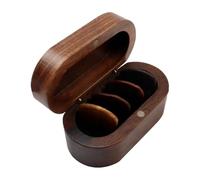 Guitar Picks for Electric Guitar, Walnut Bass Pick Set, 3.35x1.77x1.57 in Includes Tuner Holder, Perfect for Musicians and Lovers, High-Quality for Enhanced Performance