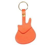 Guitar Picks - Guitar Pick Holder - Portable Guitars Pick Holders with Keyring Clip, Leather Plectrum Organizer Keychain Case For Musicians, Bass Acoustic Electric Instrument Players, Music Lovers