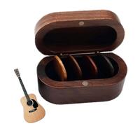 Guitar Picks Pack, Walnut Bass Picks, Horno Vibrante Colors, Sturdy Material Pick Holder Set for Musicians and Electric Guitar Lovers, 3,35 x 1,77 x 1,57 pulgadas