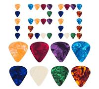 Guitar Picks, Set 120 Picks, Non Slip Grip, Wear Resistant Musical, Instrument Accessories for Live Performance, Beginner Practice, and Stage Setup