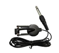 Guitar Pickup Clip, Instrument Audio Adapter, String Vibration Sensor, Clear Sound Transmission, Easy Attachment Design for Concerts, Stage, Classroom, Gatherings Color Black