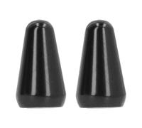 Guitar Pickup Switch Caps 3 Way 5 Way Toggle Switch Knob Tip Replacement Brass Shell PP Plastic Core for ST TL Style Electric Guitars 2PCS (Black)