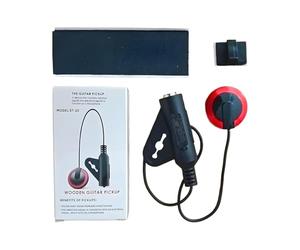 Guitar Pickups, Banjo Bass Violin Tuner, 11,8 pulgadas Pickup, Instrumento Amplifier Sensor for Recording, Performance, Travel, Practice, Live Use, Clear Sound, Easy Clip, Black