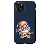 Guitar Playing Hippie GNOME For Women and Mom Peace Sign Carcasa para iPhone 11 Pro