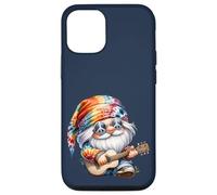 Guitar Playing Hippie GNOME For Women and Mom Peace Sign Carcasa para iPhone 12/12 Pro