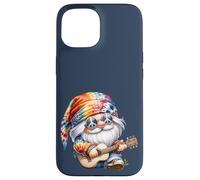 Guitar Playing Hippie GNOME For Women and Mom Peace Sign Carcasa para iPhone 15