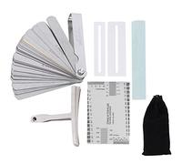 Guitar Repair Tool Kit | Expert Radius Gauge & String Action Ruler Set | Essential Luthier Tools for Electric Guitar/Bass/Mandolin | Includes Sander & Fingerboard Guards