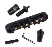 Guitar Saddle Bridge, Stringed Instruments Roller, 3.94x3.15in Saddle Electric Guitar Replation, incluye 2 Wrenches, compatible con Beginners, Women, Men, Musicians