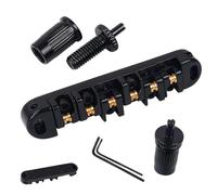 Guitar Saddle Bridge, Stringed Instruments Roller Saddles Bridge, Electric Guitar Replacement, Includes 2 Wrenches for Beginners, Women, Men and Musicians