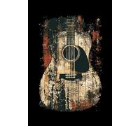 Guitar Song writing book Acoustic Guitar design Notebook - 6x9 Lined Journal for Music Lovers