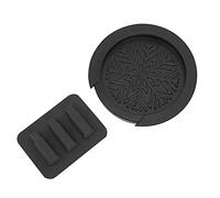 Guitar Sound Dampener Pad & Sound Hole Cover | Silicone Practice Accessory for Acoustic Guitar | Noise Reduction Pad/Volume Control/Quiet Practice | Black Accessories