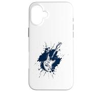 Guitar Splash - Banda de músico eléctrico/acústica de Estilo Vintage Carcasa para iPhone 16 Plus