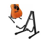 Guitar Stand Folding Universal A-Frame Stand, Metal Guitar Stand with Padded Foam Fit for Acoustic Classical Electric Guitars Bass Ukulele