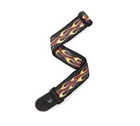 Guitar Strap 50F09 Flame Red Tubular Straps