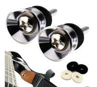 Guitar Strap Locks - Iron, 3.5x2.3x0.3in Metal Quick Release | Security End Pins For acústica & Electric Guitar, Rust-Proof Strap Lock Set For Instrument Safety, Performance, Practice