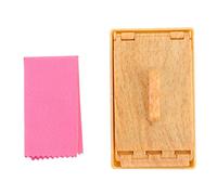 Guitar String Care Tool | Ergonomic Felt Scrubber for Acoustic/Electric/Bass | Removes Grime & Preserves Tone, Extends String Life (Wood Grain)