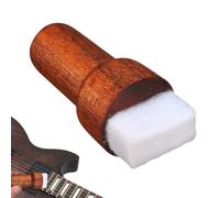 Guitar String Eraser, Rust Remover Cleaner Tool for Acoustic, Electric Guitar, Ukulele, Violin, Banjo, Mandolin Long-Lasting Deep-Cleaning Accessory with Ergonomic Grip, 7.3x2.5x2.2cm Wood