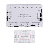 Guitar String Height Gauge - Small Action Ruler for Strings, Precision Measuring Tool with Easy Read Scale, Luthier Repair Accessory for Bass Guitar, Electric or Acoustic, Setup Supplies for Men Women