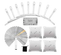 Guitar String Height Gauge | Stainless Steel String Action Ruler Feeler Gauge | Versatile Luthier Setup Kit Measuring Tools for Musicians Guitarists