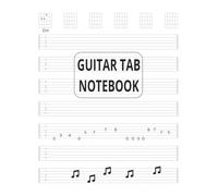 Guitar Tab Notebook: Blank Tablature Paper & Chords Charts | 8.5 x 11 inches, 100 pages | Perfect for Musicians, Teachers and Students!