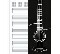 Guitar Tab Notebook - EADGBe Staves: Blank Guitar Tablature Manuscript Paper, Organized with Table of Contents | 124 Pages (8.5" X 11") Glossy Cover