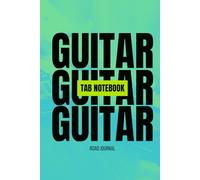Guitar Tab Notebook: Road Journal (Neon): Compact Blank Tablature Sheets for Songwriting, Music Composition, and Practice
