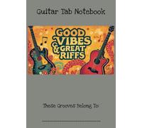 Guitar Tab Notebook: Tablature Manuscript with Chord Diagrams | Music Composition Journal 100 pages