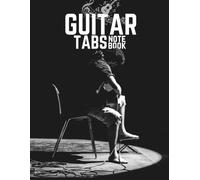 Guitar Tablature Notebook, Blank Sheet Music Notebook, 80 Pages Blank Guitar Tab Paper with Chord Chart Poster and Tablature Staves
