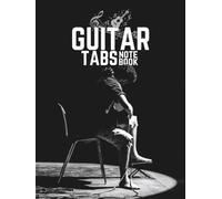 Guitar Tablature Notebook, Blank Sheet Music Notebook, 80 Pages Blank Guitar Tab Paper with Chord Chart Poster and Tablature Staves