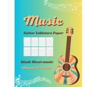 Guitar Tablature Paper: A Professional 100-Page, 8.5"x11" Notebook with Standard TAB and Chord Diagrams for Musicians