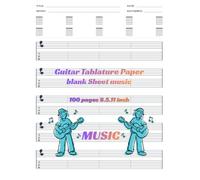 Guitar Tablature Paper: A Professional 100-Page, 8.5"x11" Notebook with Standard TAB and Chord Diagrams for Musicians