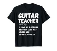 Guitar Teacher Definition Funny Music Educators and Musician Camiseta