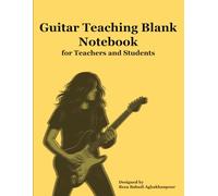 Guitar Teaching Blank Notebook For Teachers and Students
