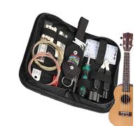 Guitar Tool Kit Storage Bag | Accesorios de configuración completos para guitarra Ukulele Bass Banjo | Iron Tools For String Change Fret Leveling Cleaning