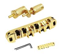 Guitar Tune Bridge, Adjustable Roller Saddle, Electric Hardware Replacement, Smooth String Vibration Transfer for Musicians, Performers, Music Lovers, Home, Studio, Stage, 3.94x3.15x0.79 Inches