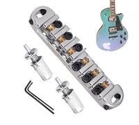 Guitar Tune Bridge, Adjustable Tune Bridge, 3,94 x 3,15 x 0,79 pulgadas, Easy Installation, Stringed Instruments, Electric Parts with 2 Wrenches for Beginners, Musicians, Music Lovers