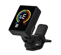 Guitar Tuner Clip On, Precise Digital Electronic Ukelele Tuner, 1.06x1.46x1.65 inches Acoustic Guitar Equipment, Portable Music Tuning Accessories for Stage, Practice, Performance