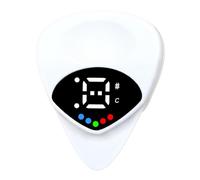 Guitar Tuner Pick, Beginner Electric Guitar Accessory with Digital Color Indicators for Accurate Tuning, Abs Metal Build with 12 Equal Temperament Display for Electric Acoustic and BassGuitar Practic
