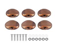 Guitar Tuning Pegs,Tunning Pegs,6Pcs Folk Guitar String Button Handle Knob Cap Tuner Tuning Peg Lightweight For Traveling Portable (Coffee)