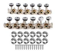 Guitar Tuning Pegs,Tunning Pegs,Guitar Tuning Key 12 String Metal Machine Head Open Tuners Peg Musical Instrument Parts