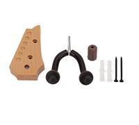Guitar Wall Mount Holder Stand, Rotatable Guitar Hanger Bracket with Beech Wood and Metal Hook for Acoustic Electric Bass Guitar Banjo Ukulele Mandolin, Space Saving Wall Display w (Modelo creativo